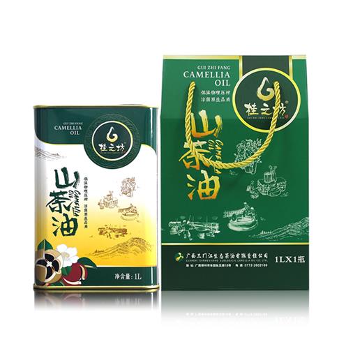桂之坊山茶油1L马口铁