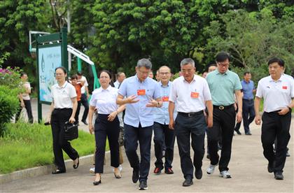 自治区政协副主席彭健铭率视察团调研桂之坊精深加工基地